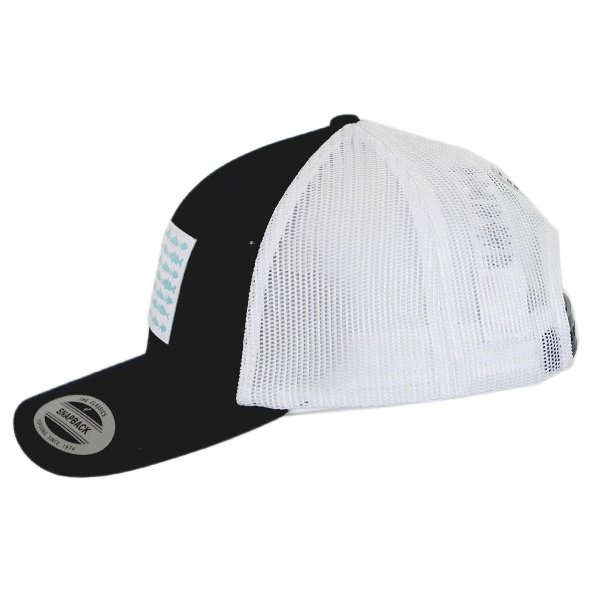 Columbia Sportswear | PFG Fish Flag Mesh Flexfit Fitted Baseball Cap | 400143 | profile | COLLEGIATE NAVY