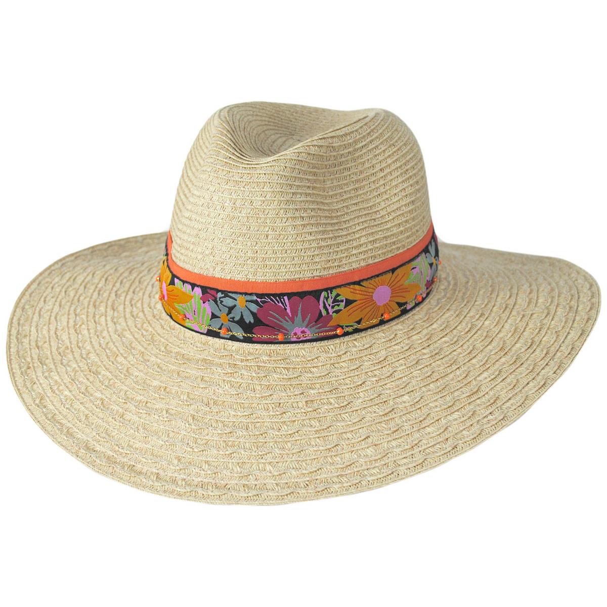 San Diego Hat Company | Flora Toyo Straw Fedora Hat | 103686 | lead | NATURAL