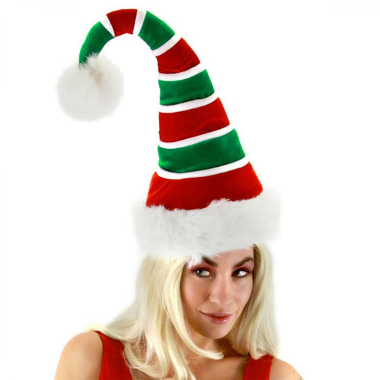 Elope | Striped Santa Hat | 190486 | front | RED/GREEN