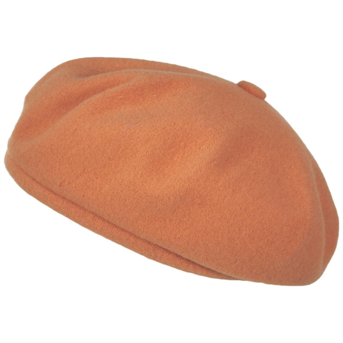 Kangol | Jax Wool Basque Beret - Fashion Colors | 150913FW23 | lead | PAPAYA MILK