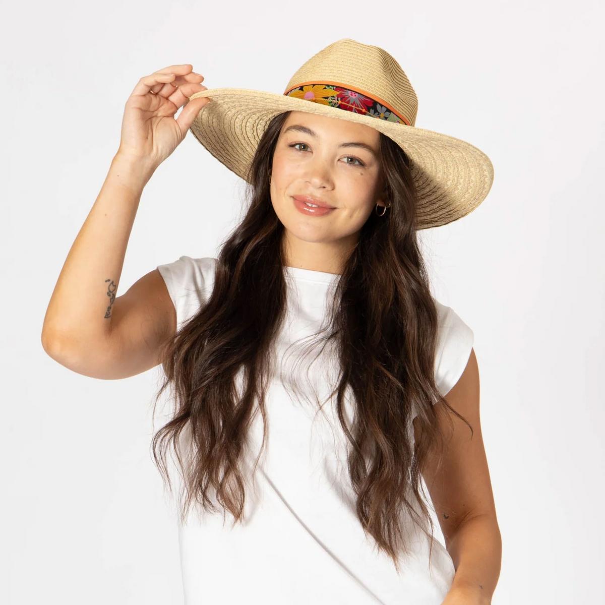 San Diego Hat Company | Flora Toyo Straw Fedora Hat | 103686 | lsfone | NATURAL