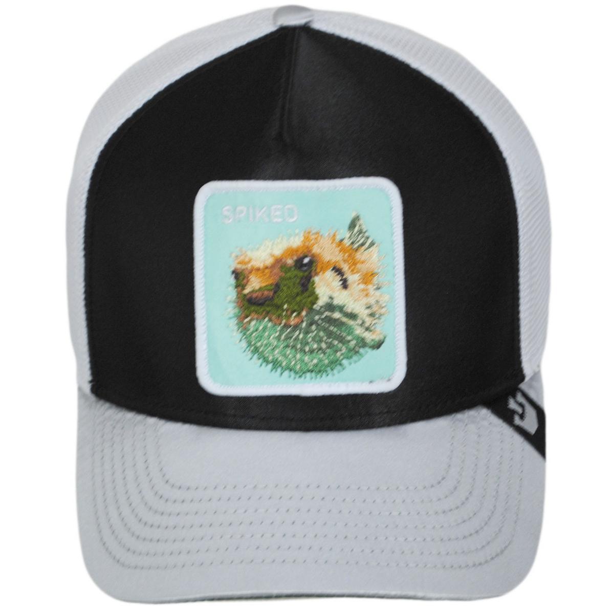 Goorin Bros | Spiked Mesh Trucker Snapback Baseball Cap | 200690 | front | BLACK