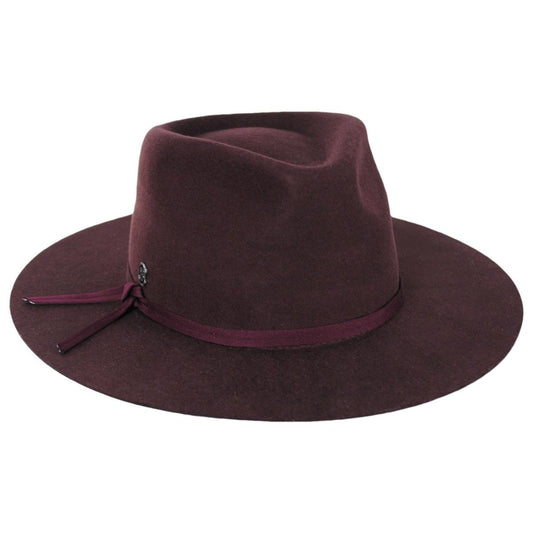 Biltmore | V.C. Whiskey Glass Wool Felt Rancher Fedora Hat | 130293 | lead | WINE
