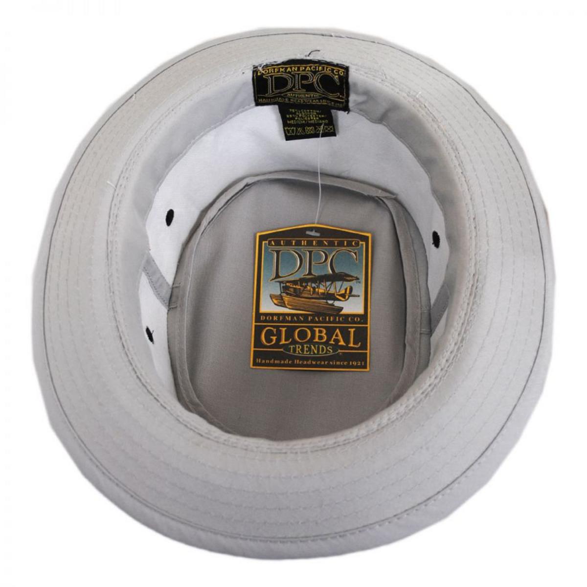 Dorfman Pacific | Classic Roll Up Cotton Bucket Hat | 185102 | under | GREY
