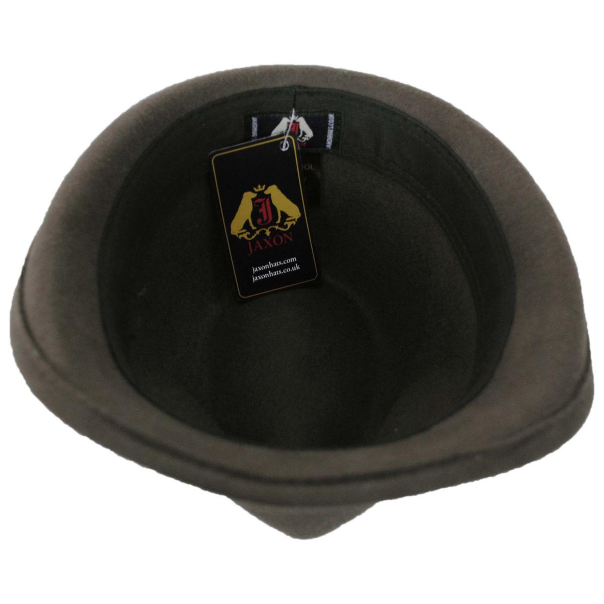 Jaxon Hats | Alpine Wool Felt Fedora Hat | 157001 | under | MOSS