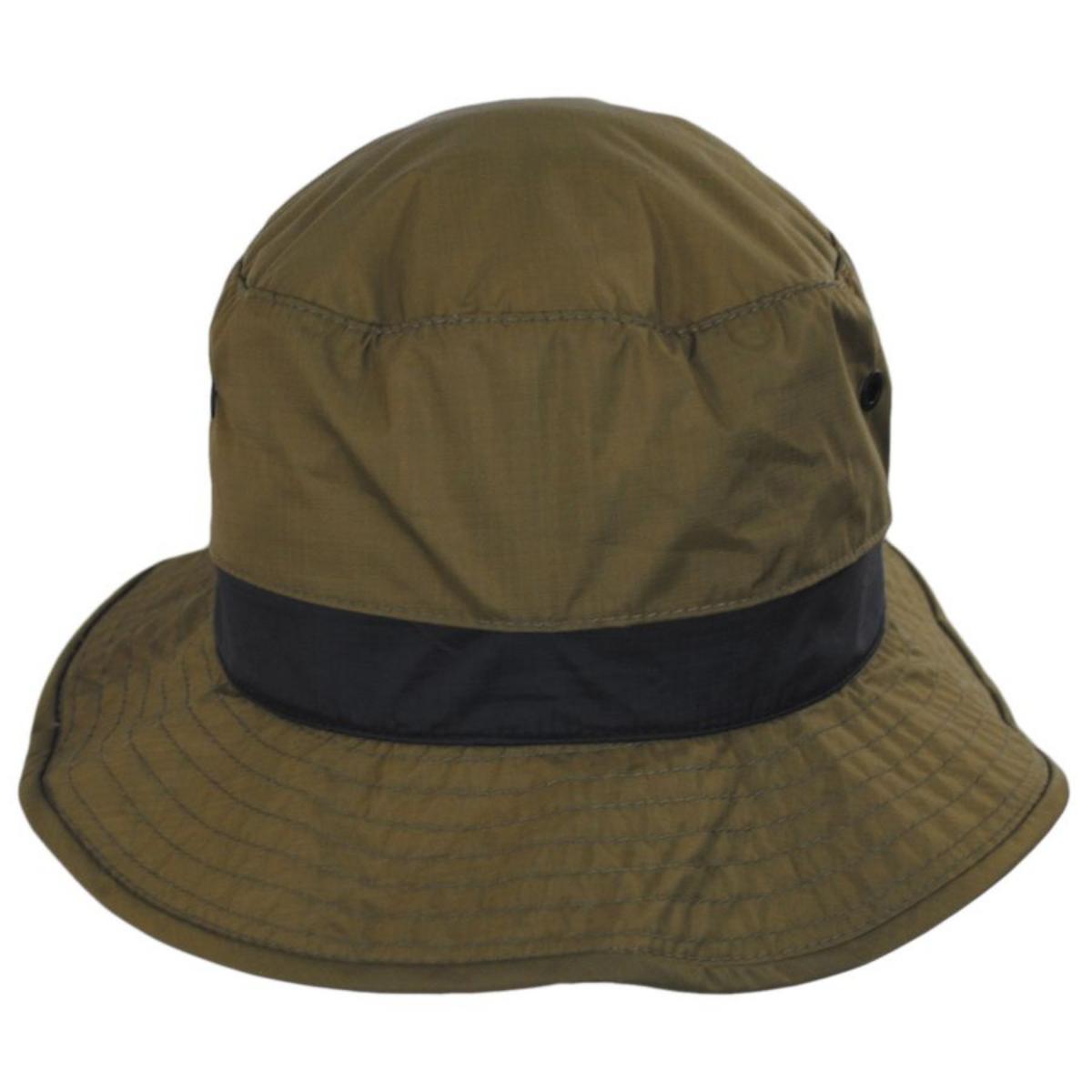 Tilley Endurables | Traverse DWR Ripstop Nylon Packable Bucket Hat | 400843 | front | OLIVE
