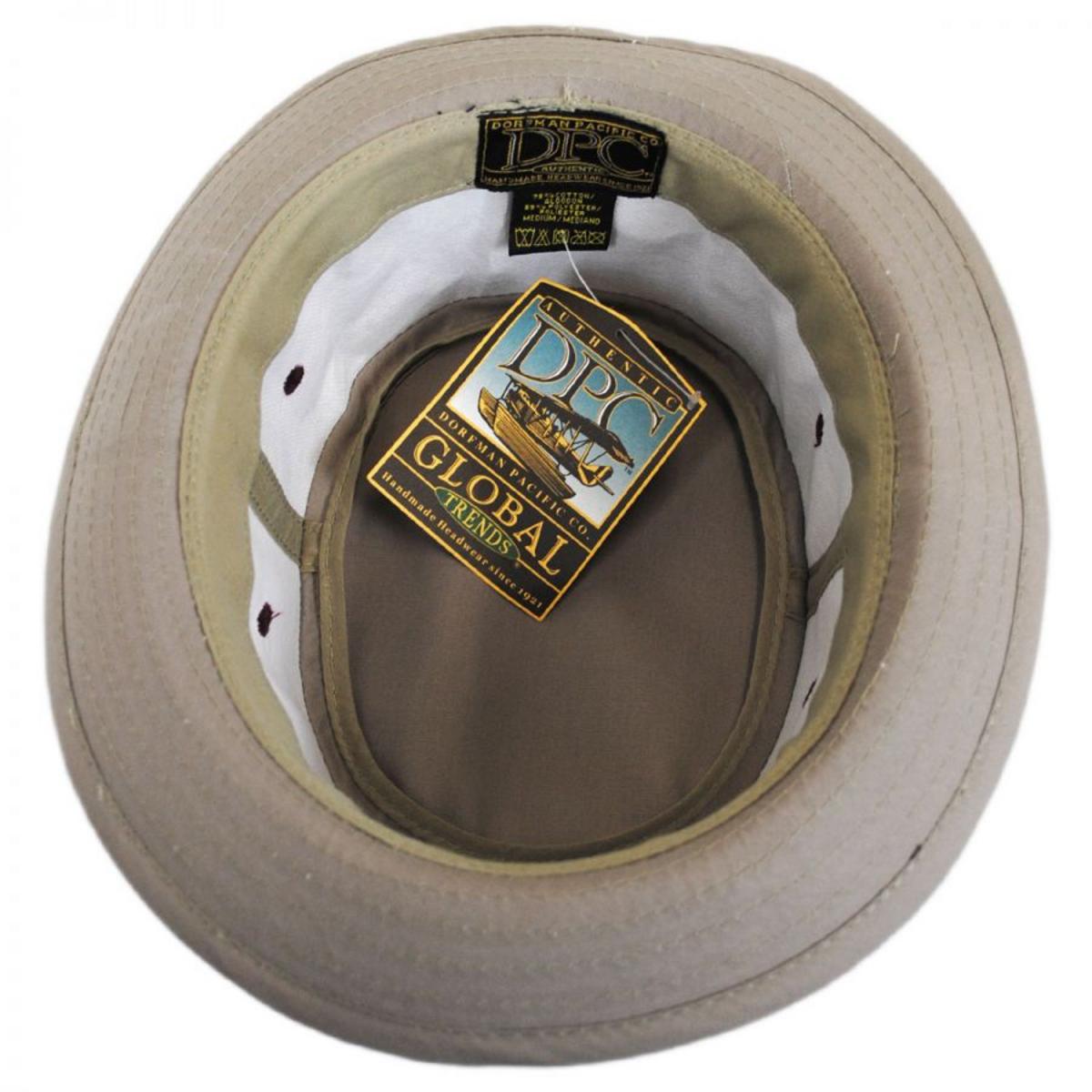 Dorfman Pacific | Classic Roll Up Cotton Bucket Hat | 185102 | under | TAN