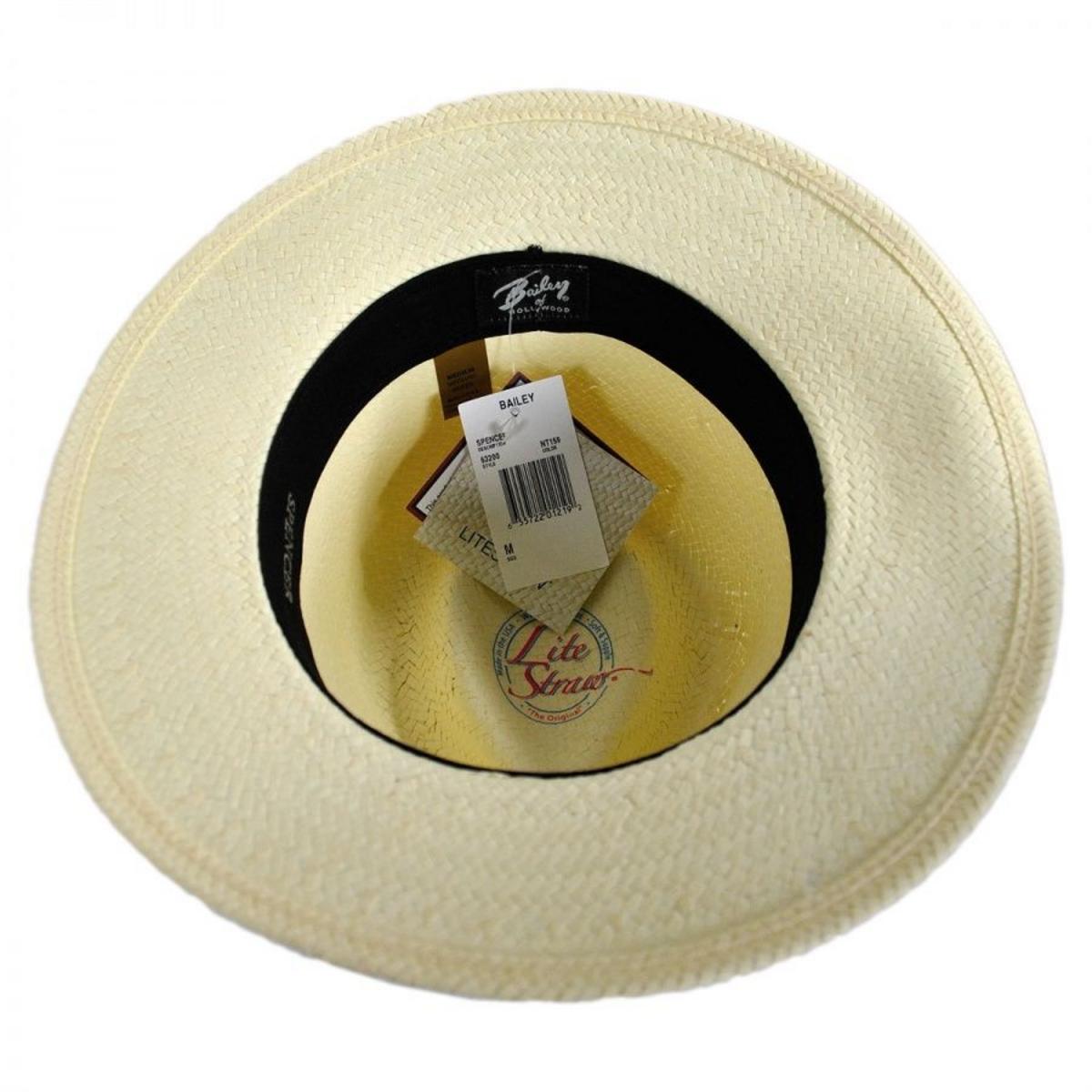 Bailey 1922 | Spencer Toyo LiteStraw Fedora Hat | 127841 | under | NATURAL