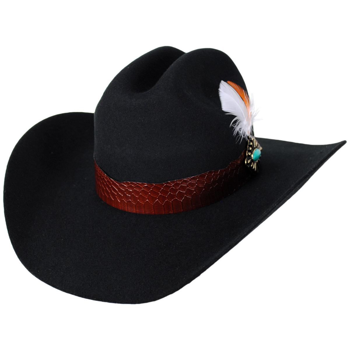 Charlie 1 Horse | Saddle Up Wool Felt Western Hat | 124968 | lead | BLACK