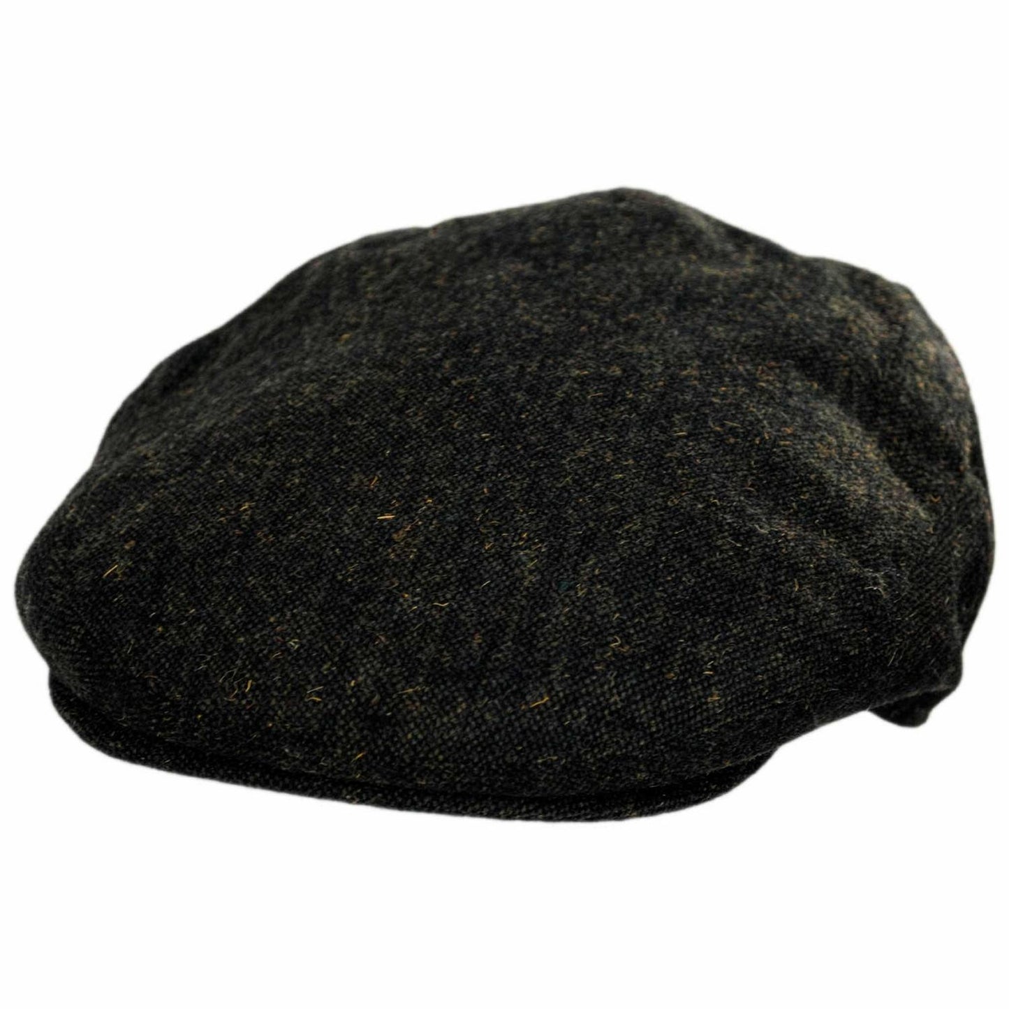Jaxon Hats | Troubadour Tweed Wool Blend Ivy Cap | 167567 | lead | OLIVE GREEN