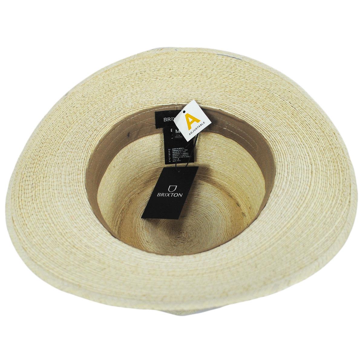 BRIXTON HATS | Marcos Palm Straw Fedora Hat | 104036 | under | NATURAL