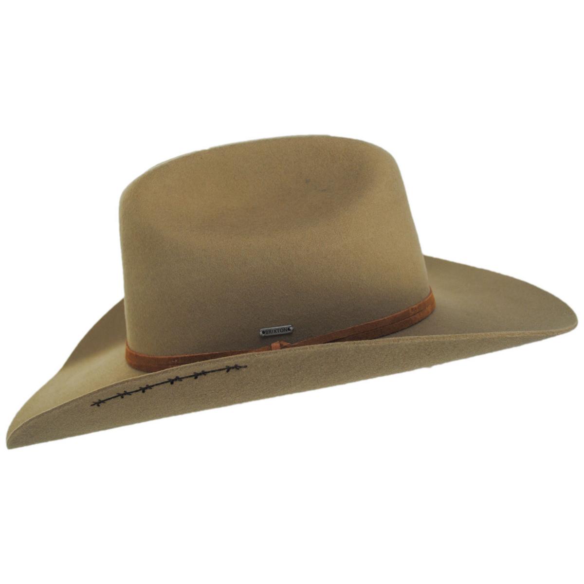 BRIXTON HATS | Laredo Branded Wool Felt Cowboy Hat | 135667 | profile | ANTIQUE BRONZE