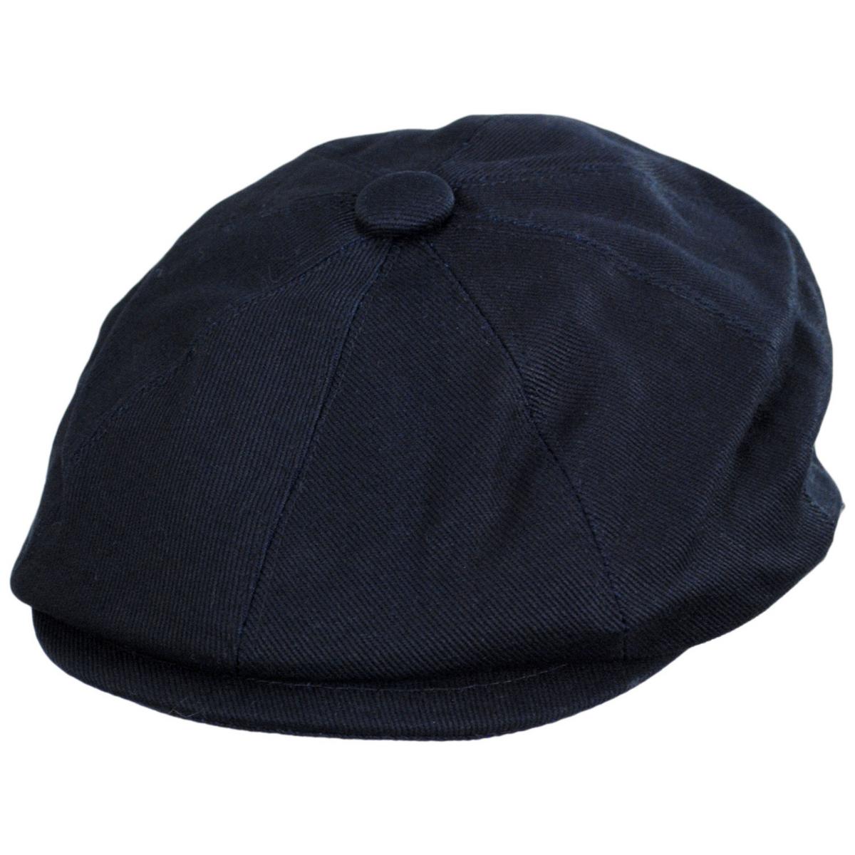 Jaxon Hats | Wholesale Cotton Newsboy Cap B2B Pre-Pack | B2B167770 | lead | NAVY BLUE