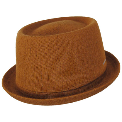Kangol | Bamboo Mowbray Pork Pie Hat - Rustic Caramel | 185744RC | lead | RUSTIC CARAMEL