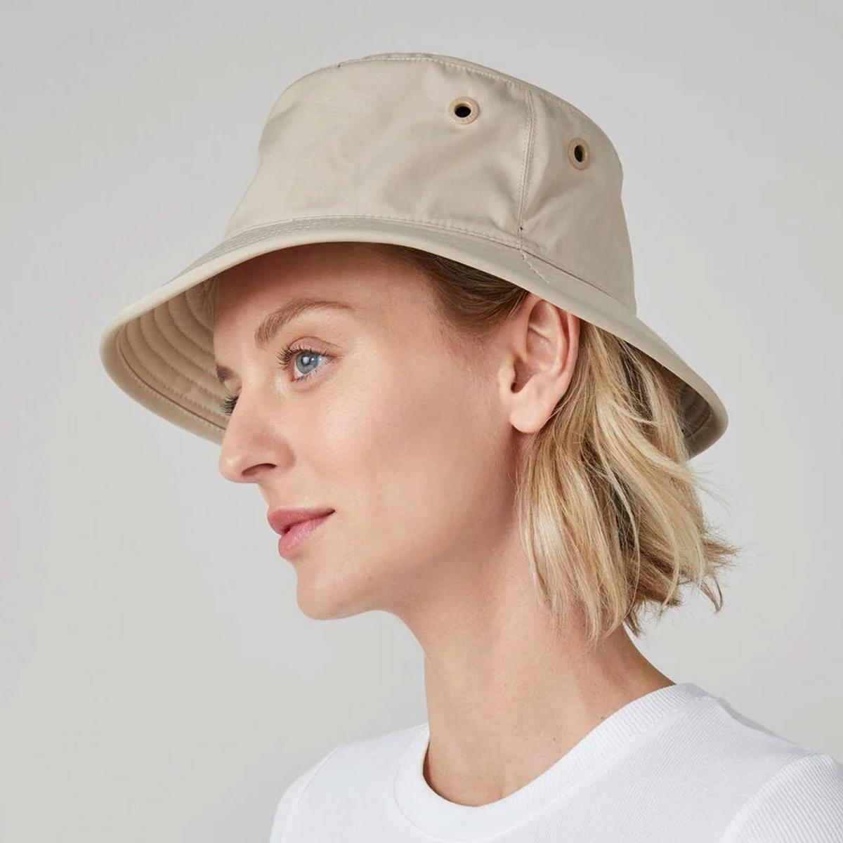 Tilley Endurables | Logo Technical T1 Travelers Bucket Hat | 400852 | lsfone | LIGHT TAN
