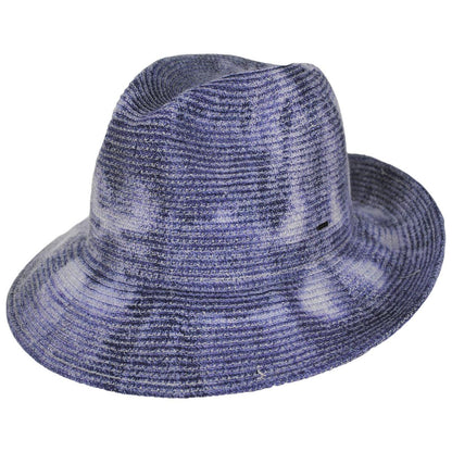 Bailey 1922 | Cleves Tie-Dye Toyo Straw Fedora Hat | 127931 | lead | DUSK INDIGO