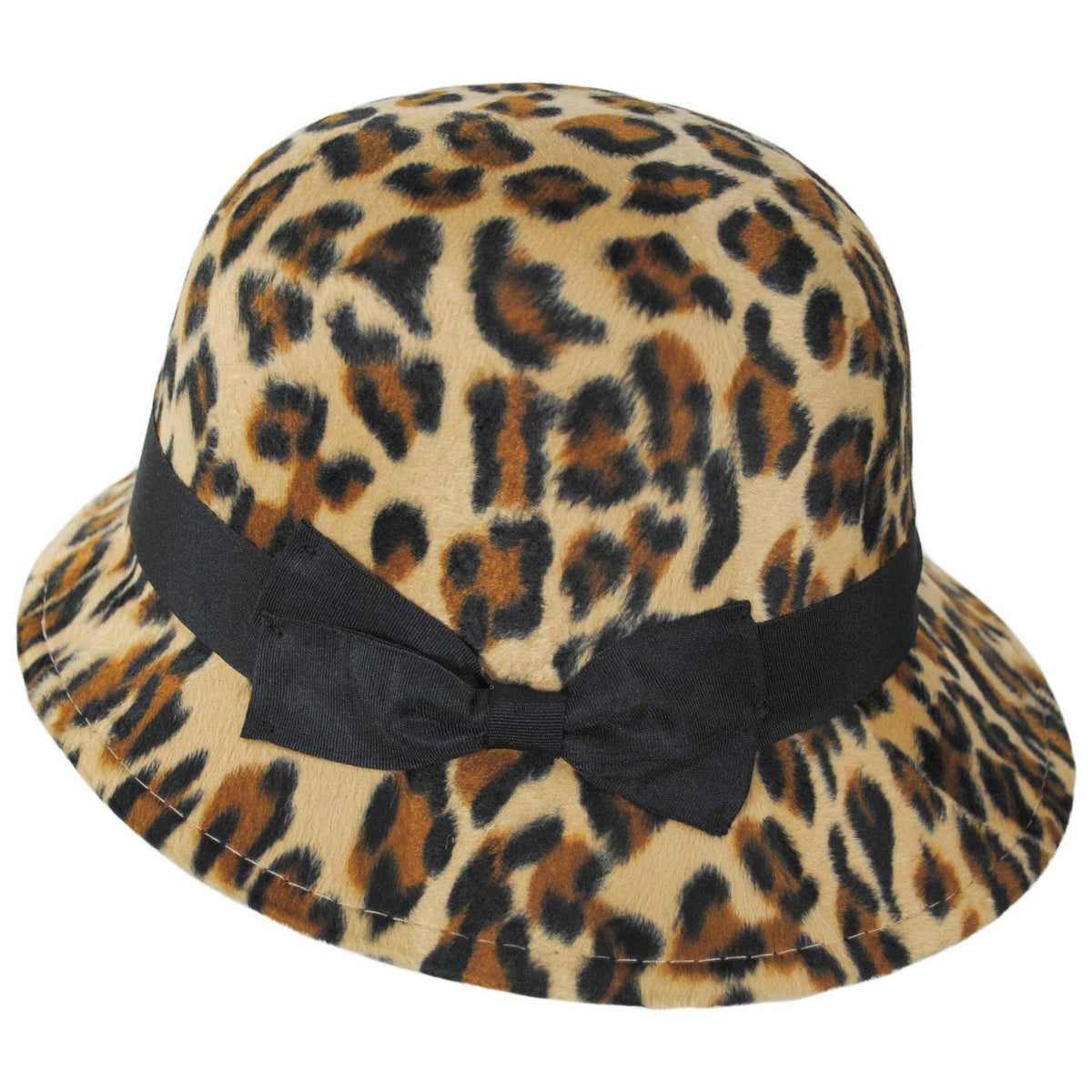 San Diego Hat Company | Leopard Cloche Hat | 125221 | profile | LEOPARD