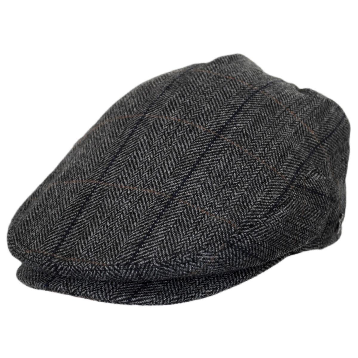 Jaxon Hats | Wholesale Holborn Herringbone Plaid Wool Blend Ivy Cap B2B Pre-Pack | B2B167749 | lead | CHARCOAL