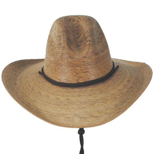 Tula Hats | Pecos Palm Straw Gus Western Hat | 128294 | front | TAN