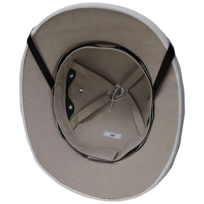 Village Hat Shop | French Pith Helmet - White | 155800W | under | WHITE