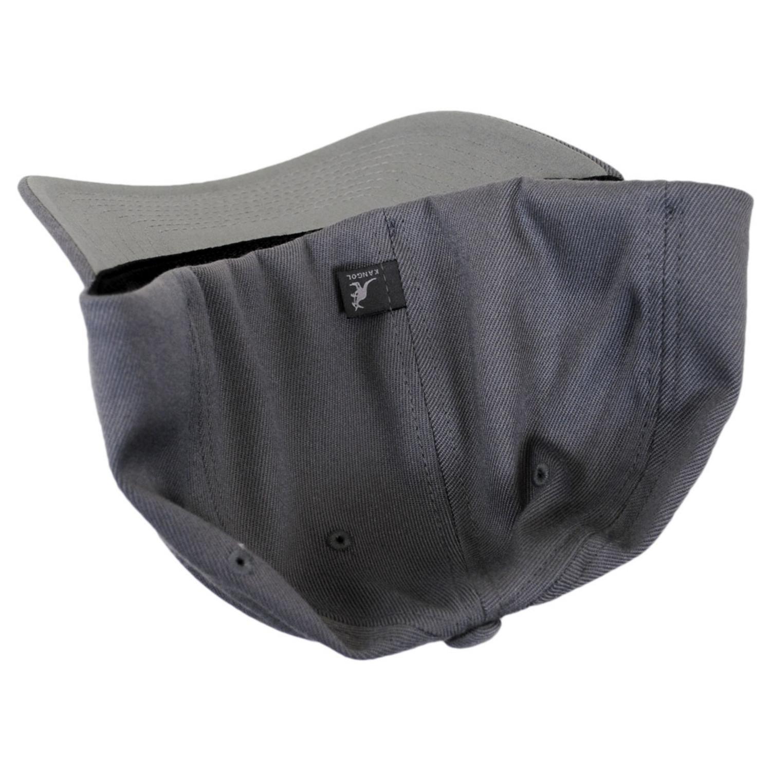 Kangol | Logo Wool Flexfit Fitted Baseball Cap | 201104 | under | DARK FLANNEL