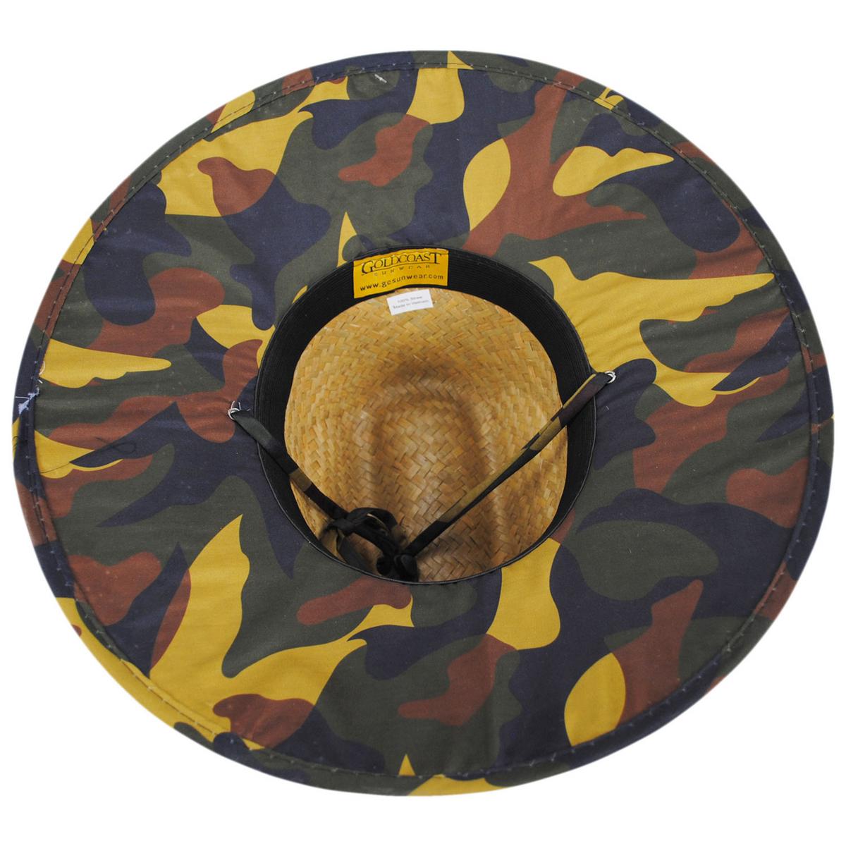 Peter Grimm | Kenny Camouflage Straw Lifeguard Hat | 127210 | under | NATURAL