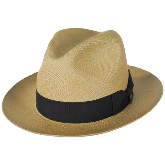 Jaxon Hats | Henry Grade 8 Panama Straw Fedora Hat | 127152 | lead | SAGE