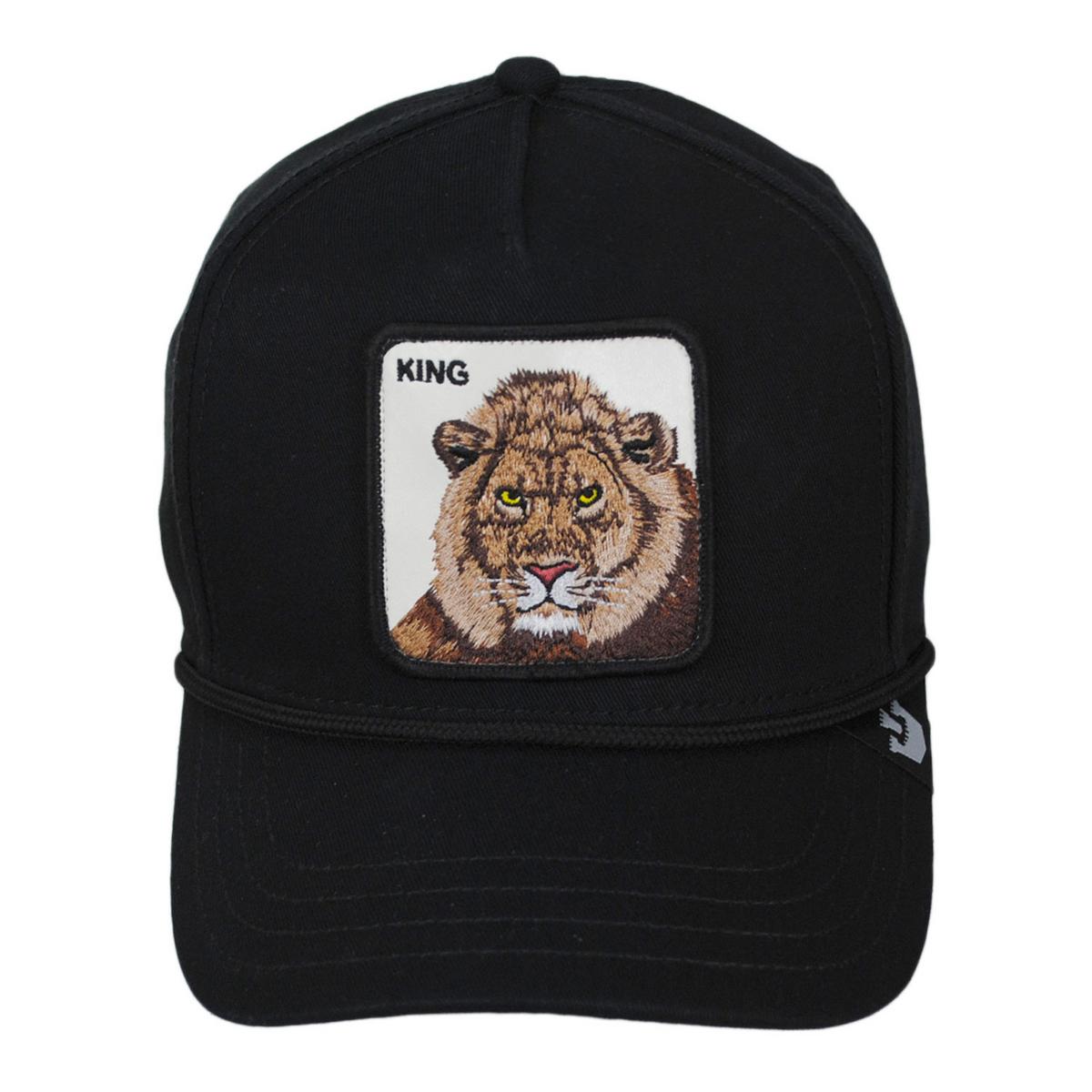 Goorin Bros | King 100 Trucker Snapback Baseball Cap | 200640 | front | BLACK