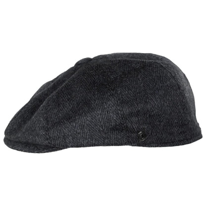 Wholesale Large Herringbone Wool Blend Newsboy Cap B2B Pre-Pack