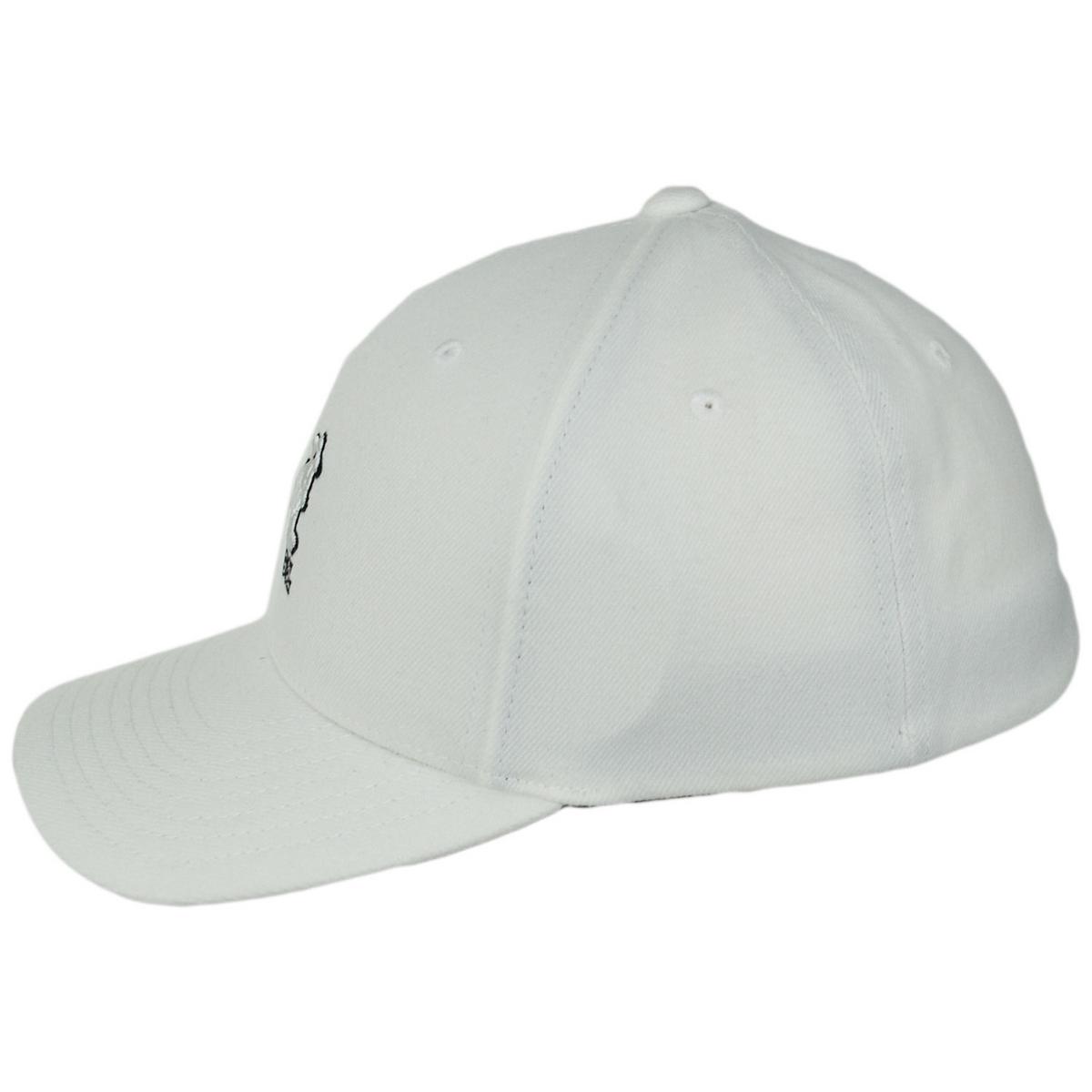 Kangol | 3D Logo Flexfit Fitted Baseball Cap | 201150 | profile | WHITE/BLACK