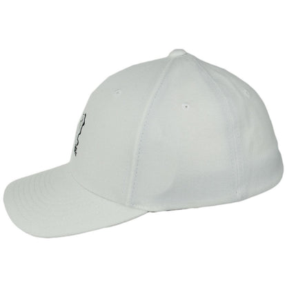 Kangol | 3D Logo Flexfit Fitted Baseball Cap | 201150 | profile | WHITE/BLACK