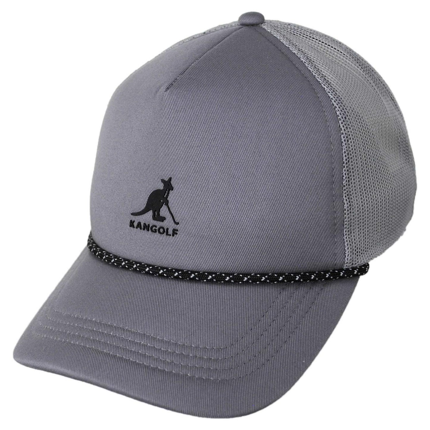 Kangol | Kangolf Cotton Mesh Trucker Snapback Baseball Cap | 201144 | lead | GREY