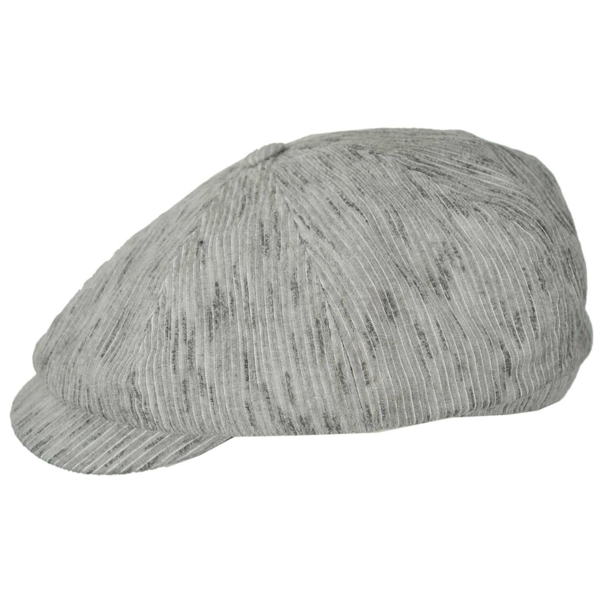 Bailey 1922 | Slate Striped Newsboy Cap | 167247 | profile | GREY