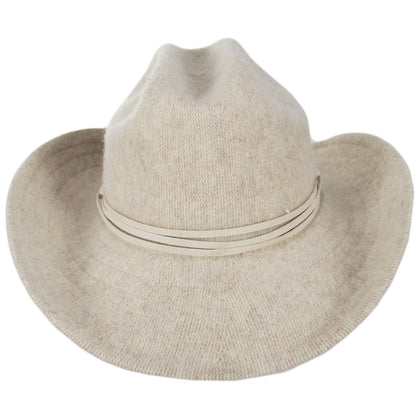 San Diego Hat Company | Rowley Wool Knit Cowboy Hat | 108660 | front | OATMEAL
