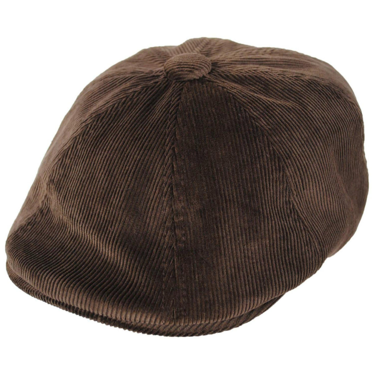 Kangol | Hawker Corduroy Newsboy Cap | 160950 | lead | BROWN