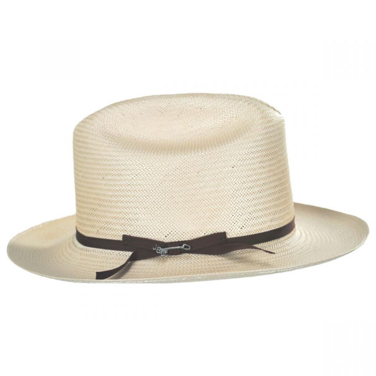 Stetson | Open Road Shantung Straw Western Hat | 127000 | profile | SILVERBELLY