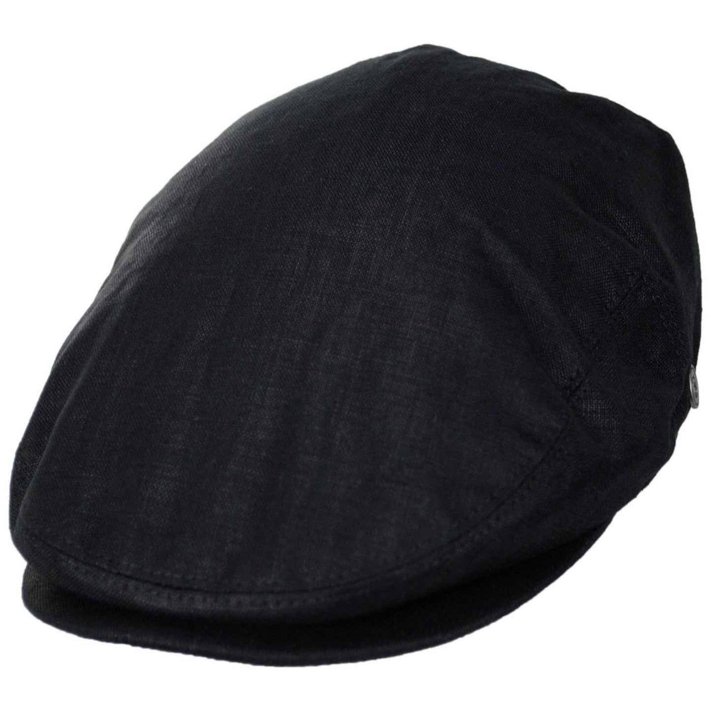 Jaxon Hats | Linen and Cotton Ivy Cap | 167732 | lead | BLACK