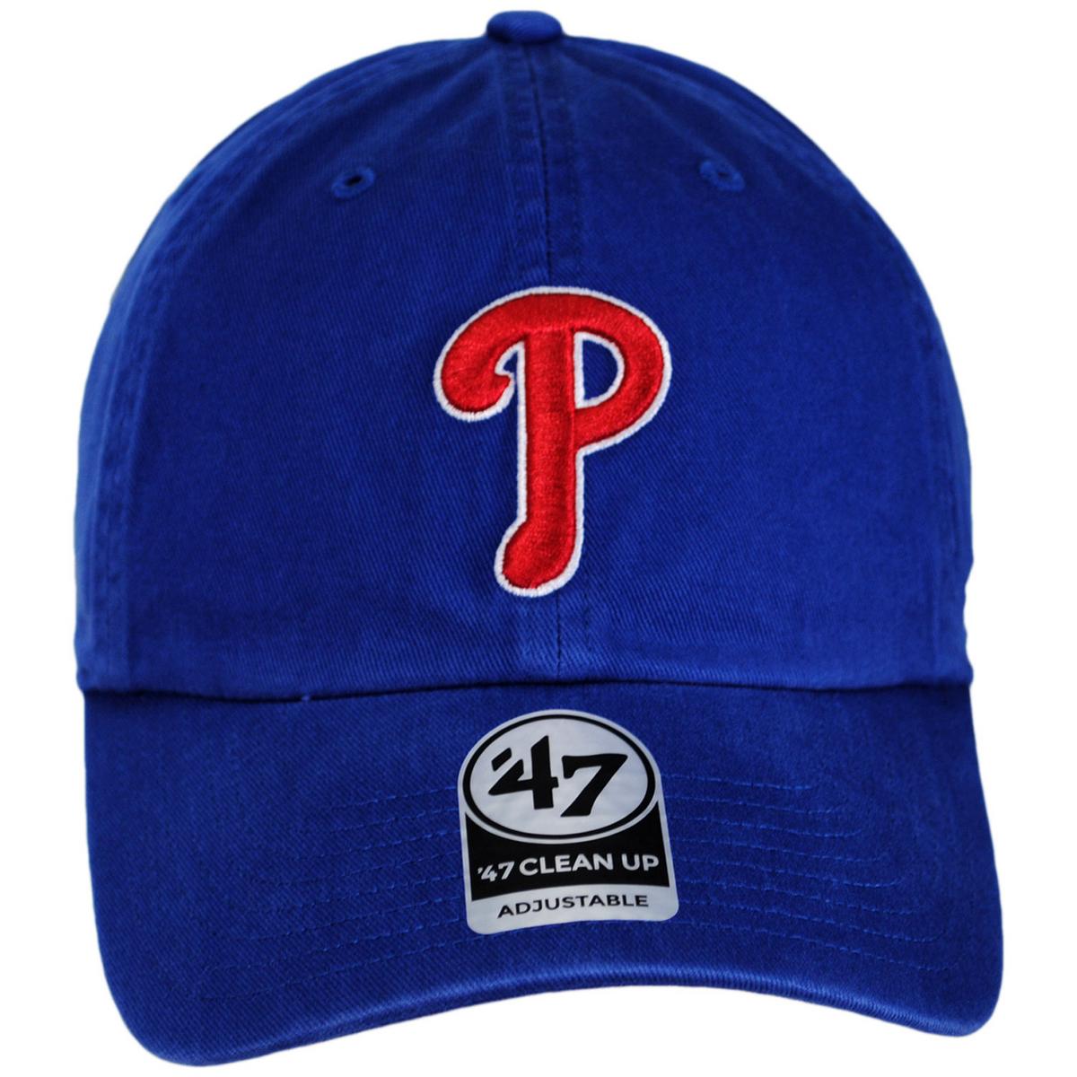 47 Brand | Philadelphia Phillies MLB Clean Up Strapback Baseball Cap Dad Hat | 203370 | front | ROYAL