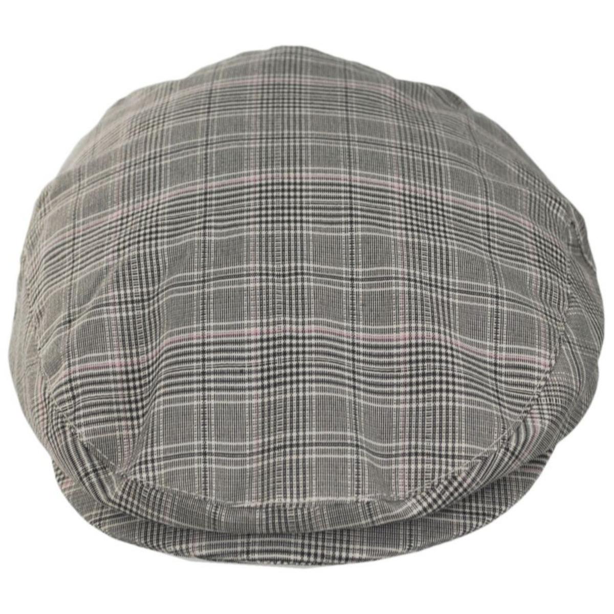 Bigalli | Summer Plaid Fabric Ivy Cap | 161808 | front | KHAKI