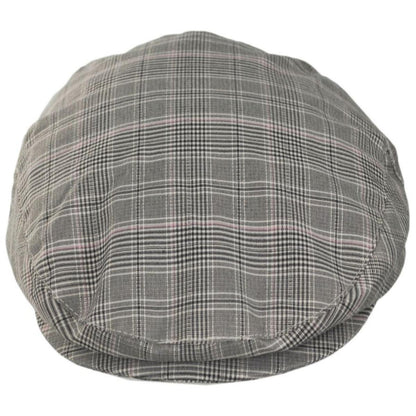 Bigalli | Summer Plaid Fabric Ivy Cap | 161808 | front | KHAKI