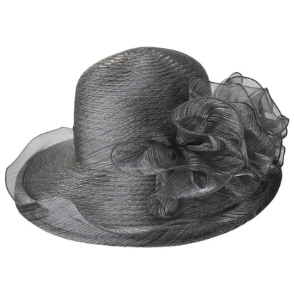 San Diego Hat Company | Organza Mesh Lampshade Dress Hat | 121050 | lead | GREY