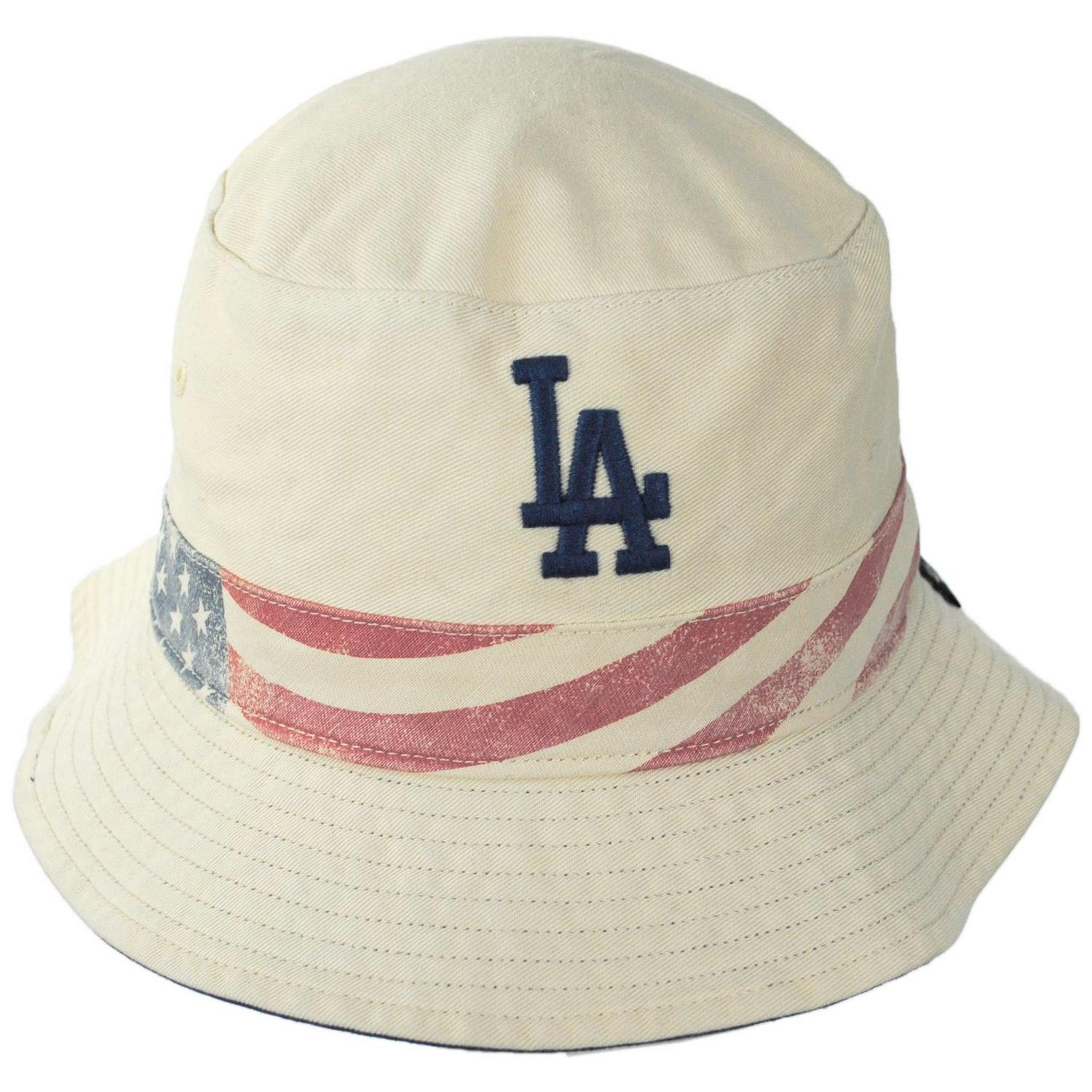 47 Brand | Dodgers Glory Daze 47 Bucket Hat | 186299 | front | NATURAL