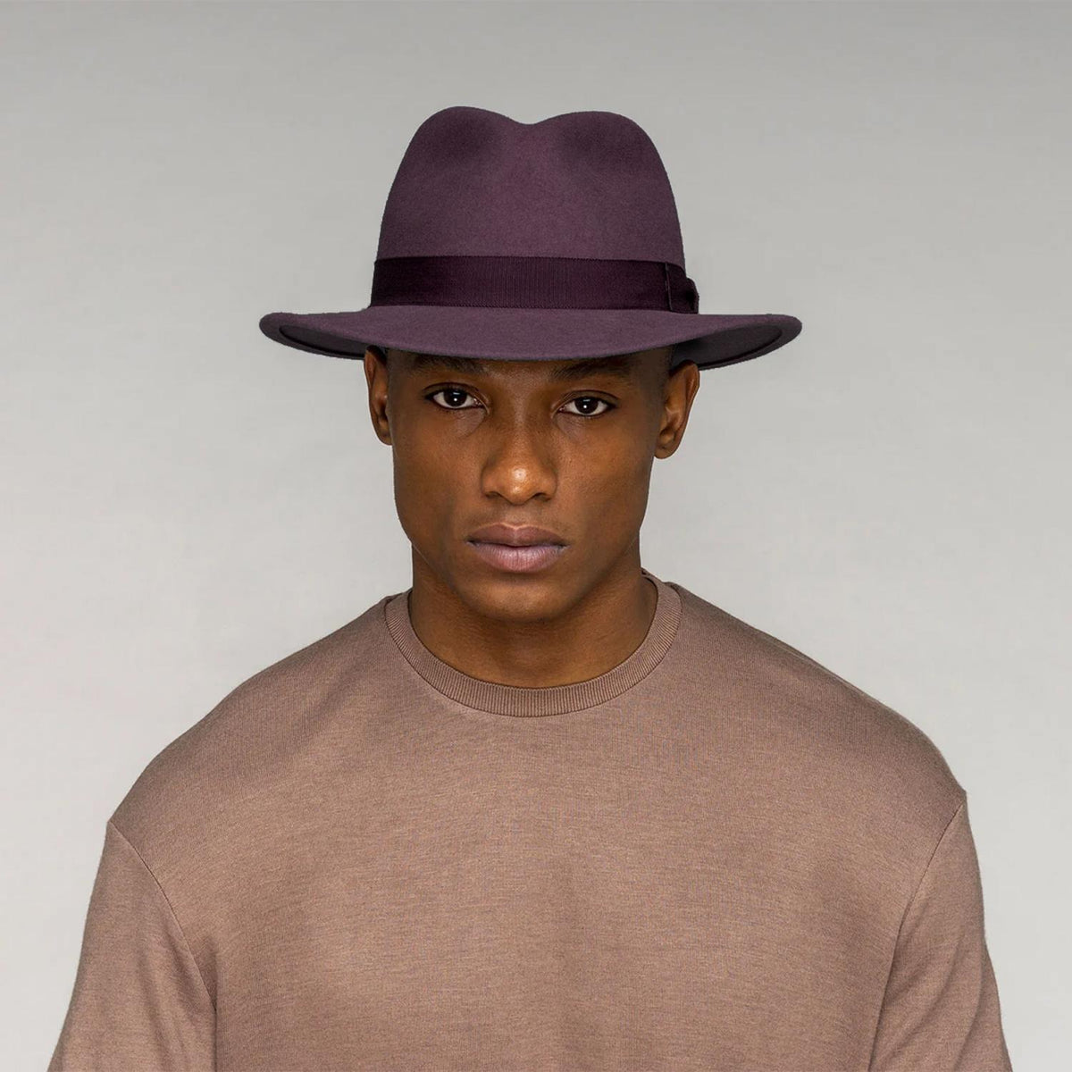 Bailey 1922 | Curtis Wool LiteFelt Safari Fedora Hat | 130019 | lsmone | COCOA POWDER