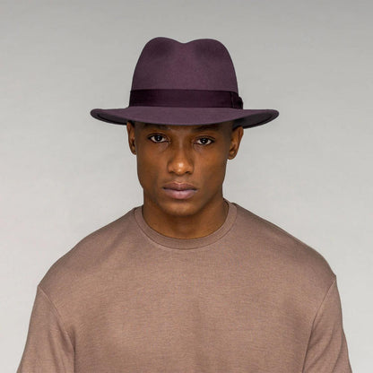 Bailey 1922 | Curtis Wool LiteFelt Safari Fedora Hat | 130019 | lsmone | COCOA POWDER