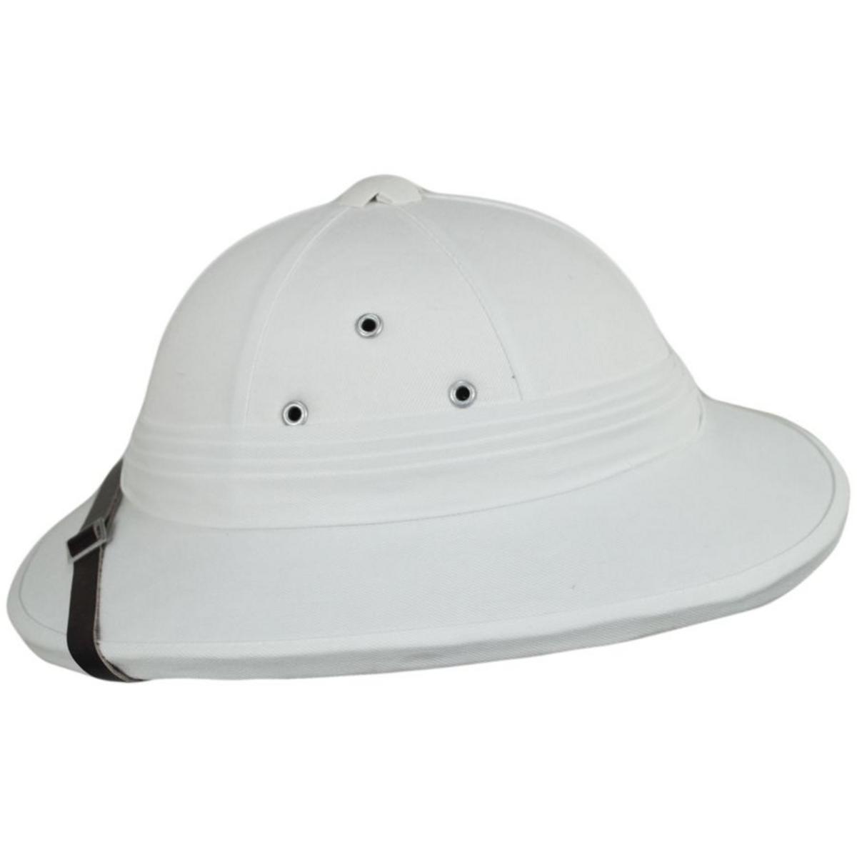Village Hat Shop | French Pith Helmet | 155800 | profile | WHITE