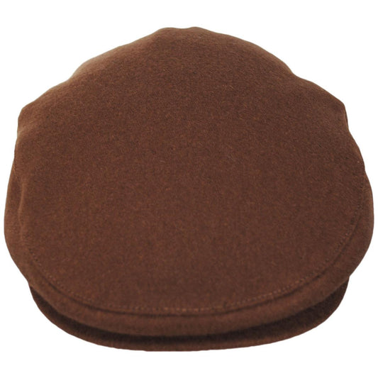 BRIXTON HATS | Hooligan Wool Blend Flannel Ivy Cap | 161514 | front | TOBACCO BROWN