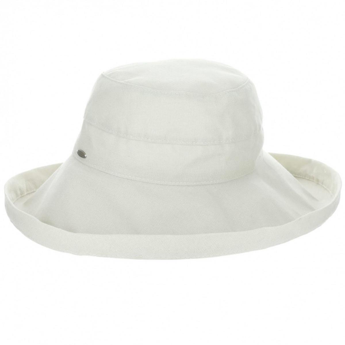 Scala | Lanikai Cotton Sun Hat | 106374 | lead | WHITE