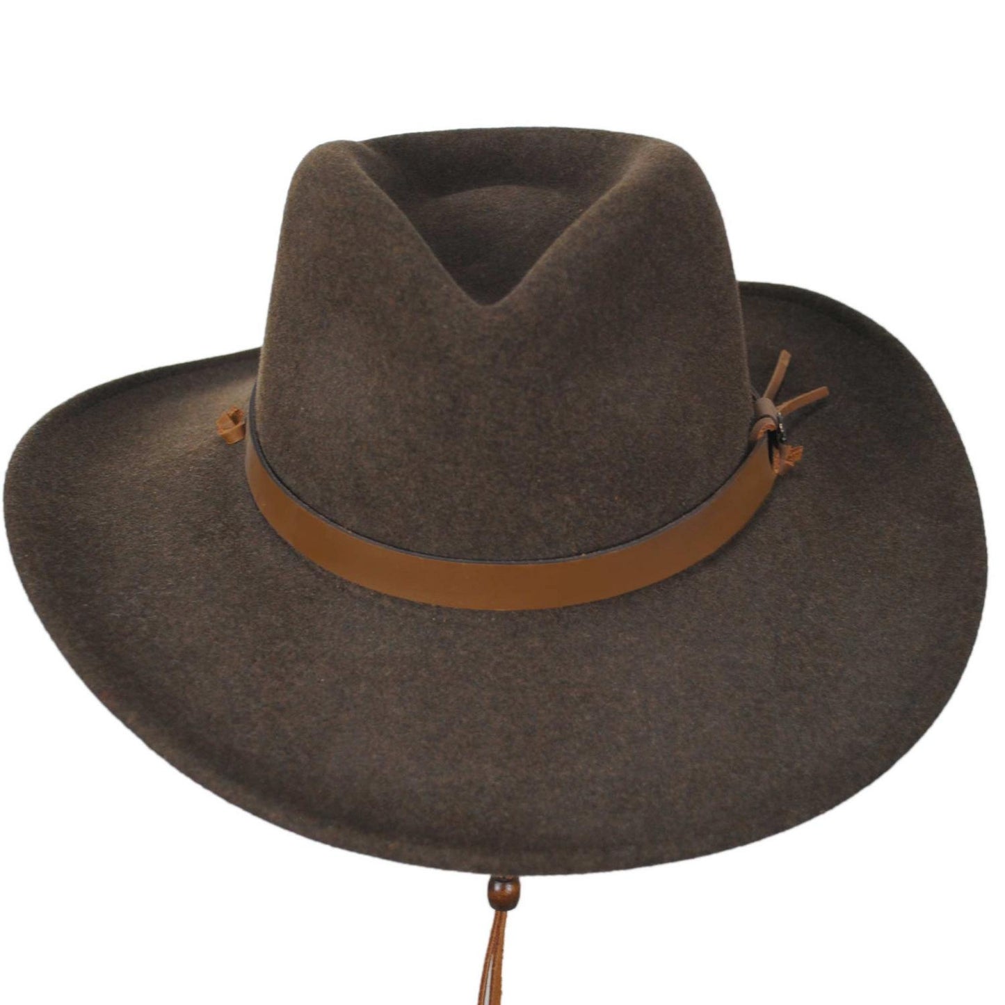 Bailey Western | Morgan Crushable Wool LiteFelt Western Hat | 130154 | front | OLIVE MIX