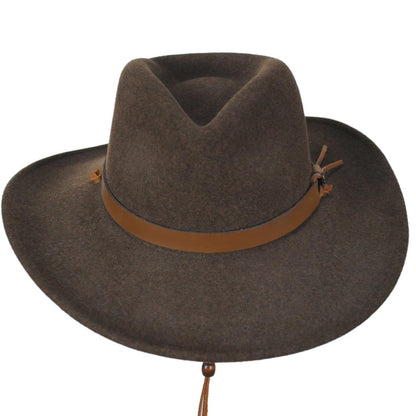 Bailey Western | Morgan Crushable Wool LiteFelt Western Hat | 130154 | front | OLIVE MIX