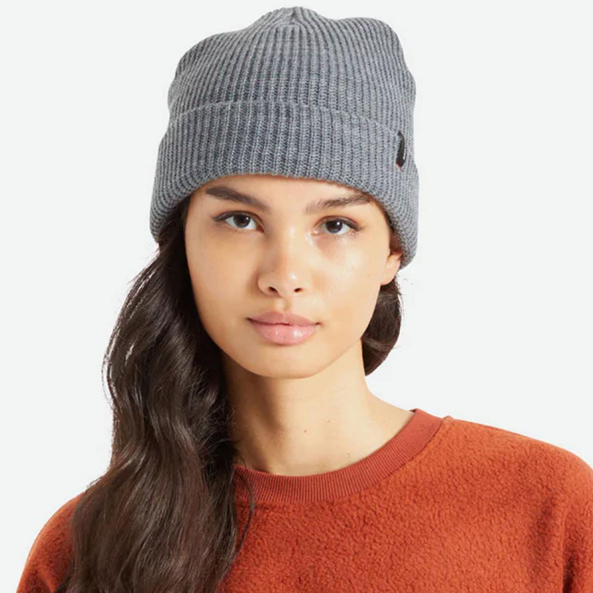 BRIXTON HATS | Heist Knit Beanie Hat | 502706 | lsftwo | HEATHER GREY